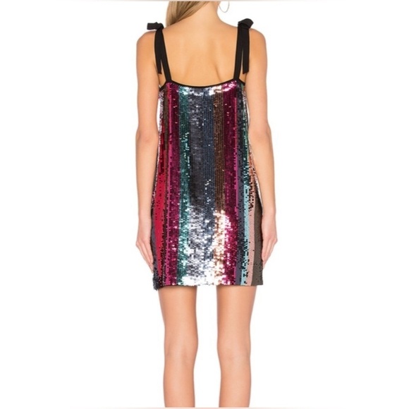 Tanya Taylor Sequin Shift Dress - Size 0 - NWOT - Erykah Dress in Sunset Multi - Picture 2 of 16
